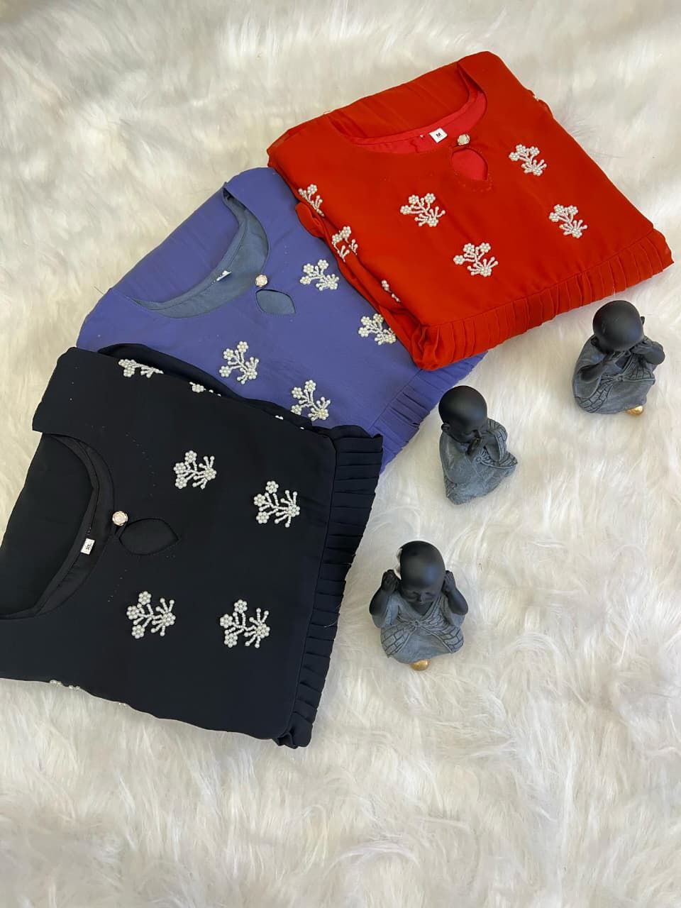 Blue Anarkali Gown Roohri