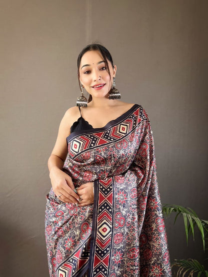 Printed Saree Roohri