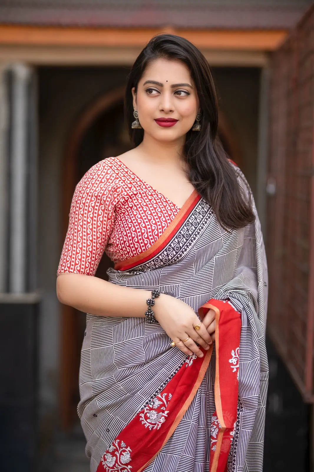 Ajrakh Cotton Printed Roohri