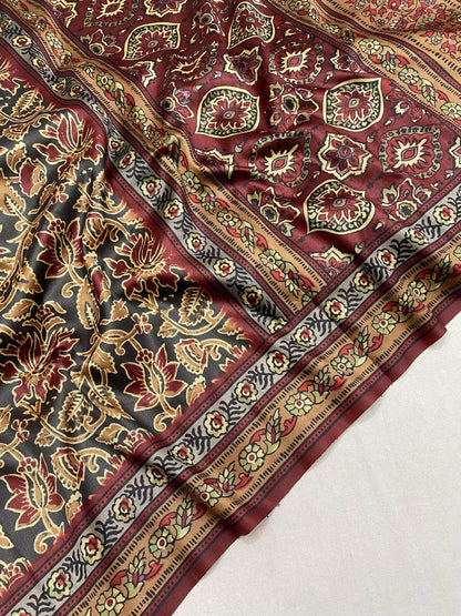 Dark Grey Printed Saree Roohri