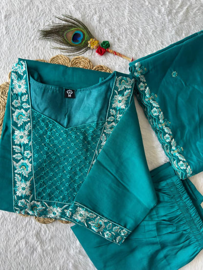 Rama Green Suit Set Roohri