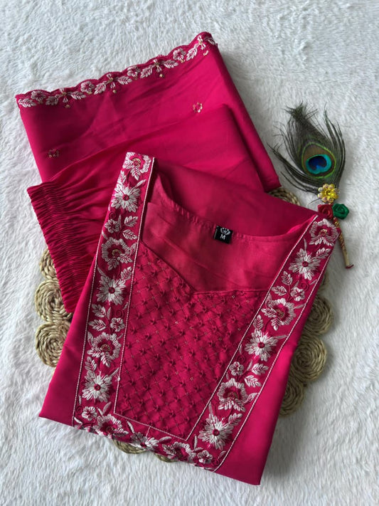 Rani Pink Suit Set Roohri