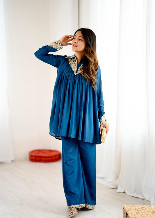 Blue Co-ord Set Roohri