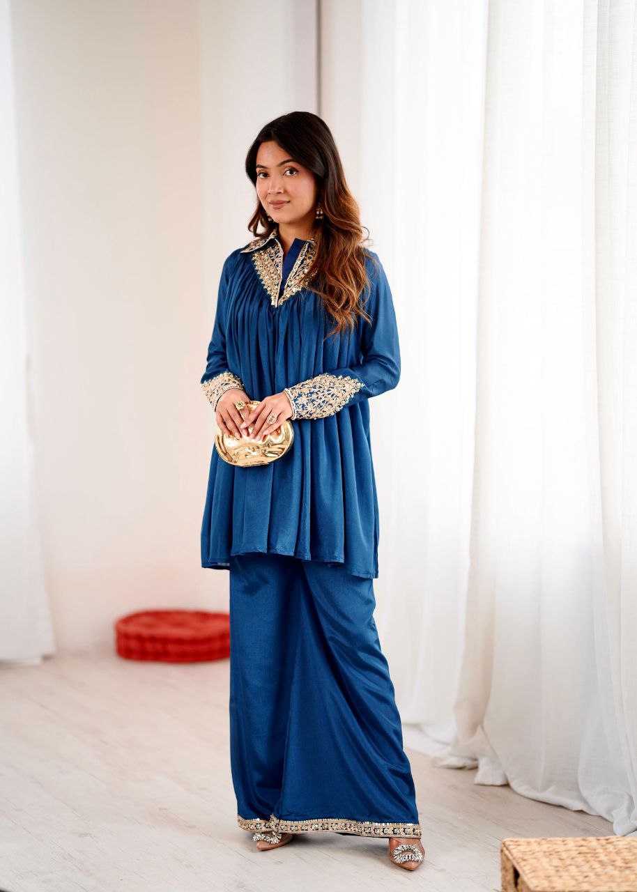 Blue Co-ord Set Roohri