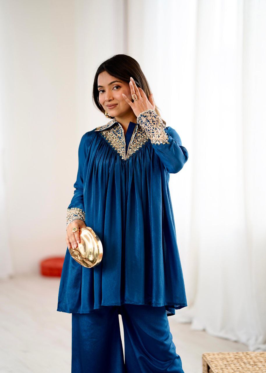 Blue Co-ord Set Roohri