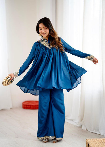 Blue Co-ord Set Roohri
