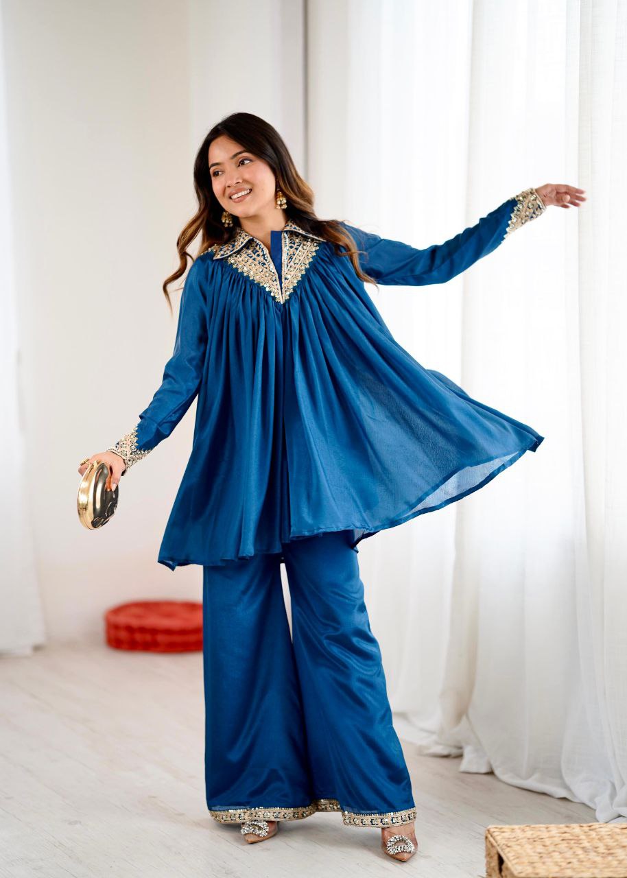 Blue Co-ord Set Roohri