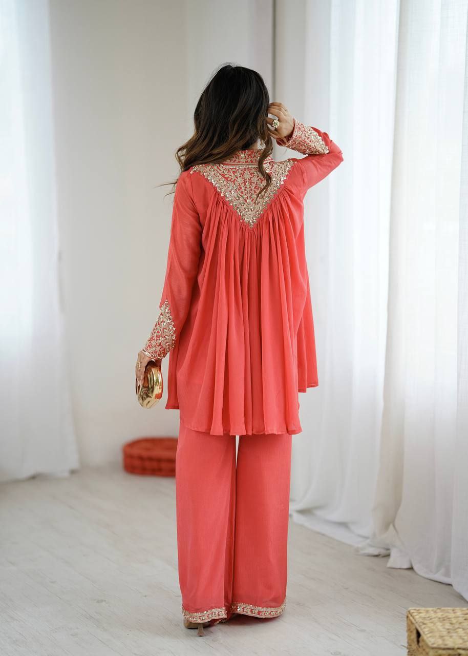 Orange Co-ord Set Roohri