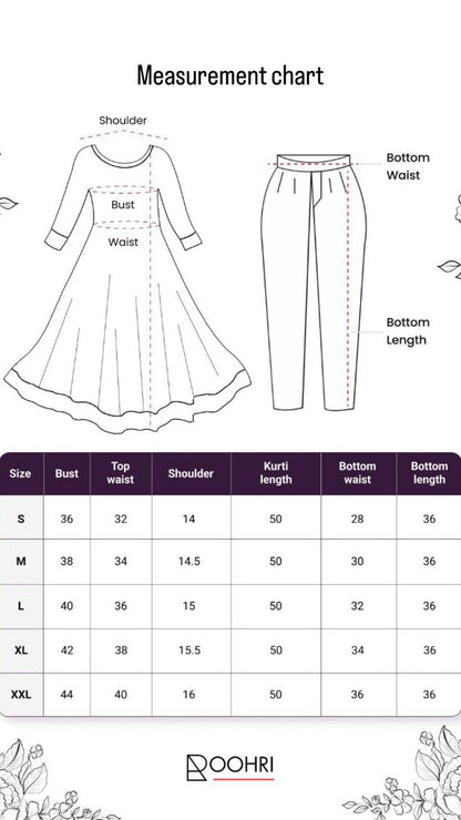 Black Khadi Co-ord Set Roohri